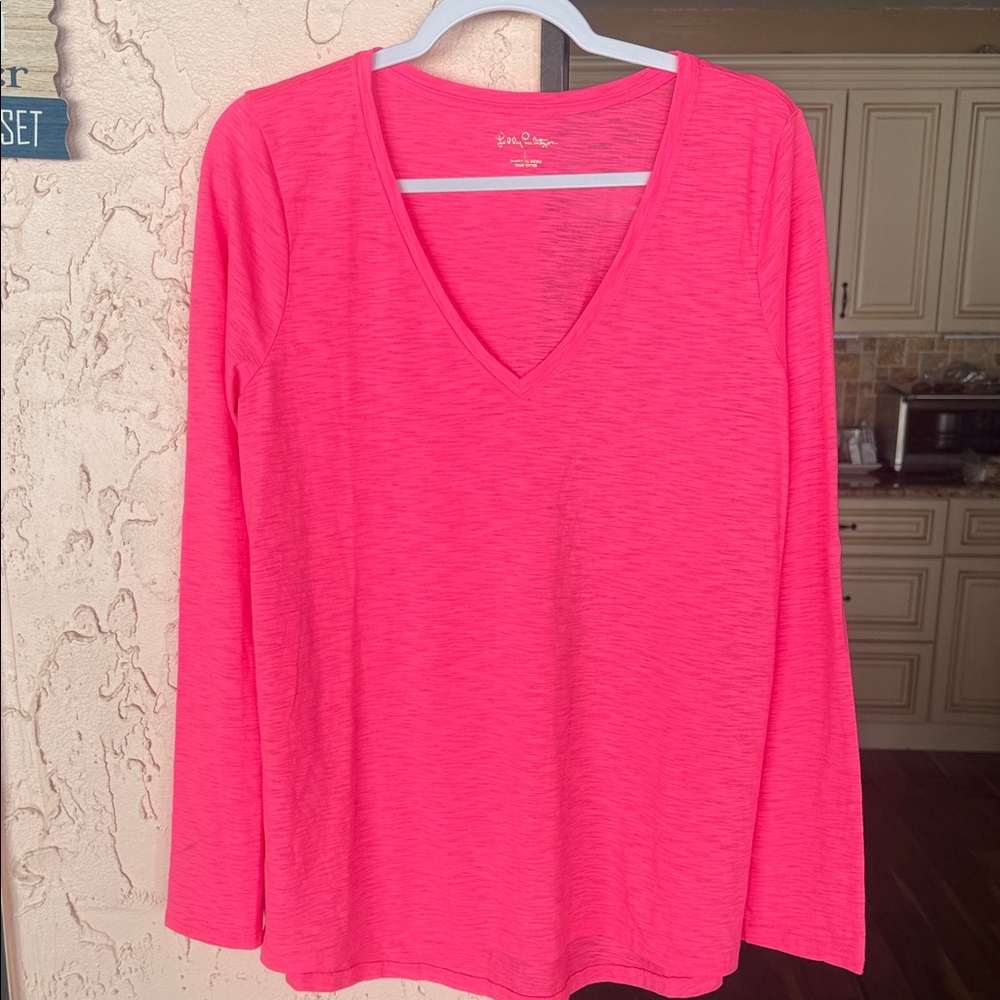 Lilly Pulitzer Pink Long Sleeve Tee